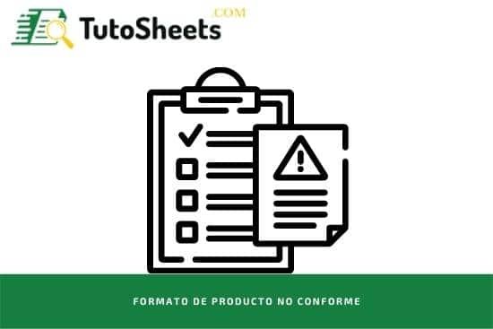 Formato de producto no conforme en Excel