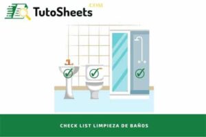 Check list de limpieza de baños en excel