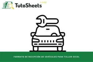 Formato de recepción de vehículos para taller Excel