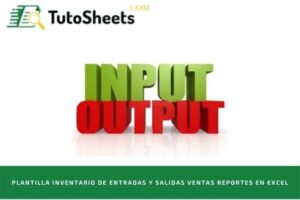 Plantilla inventario de entradas y salidas ventas reportes en Excel