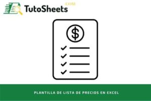 Plantilla de lista de precios en Excel