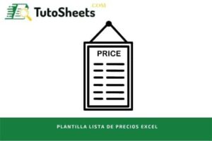 Plantilla lista de precios Excel