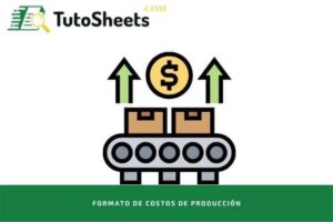 Formato de costos de producción en Excel